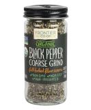 Frontier Natural Products Organic Black Pepper Coarse Grind - 1.76 oz - Buy Online on GoSupps.com