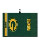 Green Bay Packers Face/Club Jacquard Golf Towel - Official NFL Merchandise - Buy Online on GoSupps.com