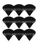 Pimoys 9-Piece Triangle Powder Puff Set - Soft Velour Makeup Sponges for Flawless Foundation Application - Black - Buy Online on GoSupps.com