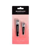 Manicare Duo Pack Nail Clippers - Black Hand & Toe Clippers for Precise Grooming | International Shipping Available - Buy Online on GoSupps.com