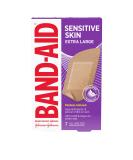 Band-Aid Brand Adhesive Bandages for Sensitive Skin, Hypoallergenic Bandages with Painless Removal, Stays on When Wet and Suitable for Eczema Prone Skin, Sterile, Extra Large Size, 7 ct - Buy Online on GoSupps.com