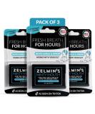 Zelmin's Minty Mouth Breath Freshener - 3 Pack, Long Lasting Bad Breath Treatment for Adults, Alcohol Free & Gluten Free - Buy Online on GoSupps.com