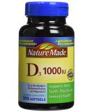 Nature Made Vitamin D3 1000 IU - 300 Tablets | Essential Supplement for Bone Health - Buy Online on GoSupps.com