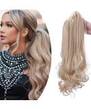 Buy 18 Heat-Resistant Ponytail Extension - Real Hair Feel Smooth & Wavy - Dark Blonde & Mixed Blonde - Buy Online on GoSupps.com