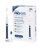 PRO-SYS VarioSonic Electric Toothbrush Starter Kit | Rechargeable & ADA Accepted | Smart Sonic Toothbrush with Timer | 2 Replacement Brush Heads | 5 Speeds - Buy Online on GoSupps.com