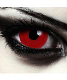 Red Giant 17mm Mini Sclera Colored Contact Lenses - Complete Red Design + Storage Container | International Shipping Available - Buy Online on GoSupps.com