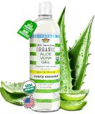 USDA Organic Aloe Vera Gel 12 oz - 100% Pure Cold Pressed Hand Harvested - Skin & Hair Care Sunburn Relief - Chemical-Free Made in USA - Buy Online on GoSupps.com