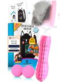 L wenk nig B rstinator 2.0 - Premium Self-Cleaning Cat & Dog Brush for Short & Long Hair | Removes Loose Fur & Mats | Includes Plush Balls & Accessories - Buy Online on GoSupps.com