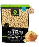 Raw Pine Nuts Pignolias - 5 LB Bulk Bag, Unsalted & Superior to Organic - Healthy Protein Snack, All Natural, Keto Vegan & Kosher - Prime Resealable Bag - Buy Online on GoSupps.com