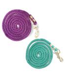 Shop Stylish Leading Knit for Horses - Versatile Leash for Ponies Donkeys & Goats (Turquoise + Purple) - Buy Online on GoSupps.com