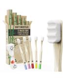 Children's Bamboo Toothbrush Set - 5 + 1 Hourglass - Soft Bristle BPA Free Eco-Friendly Nano Toothbrush for Kids - Buy Online on GoSupps.com