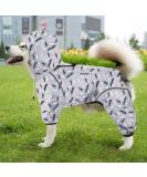Waterproof Dog Raincoat with Hood for Large Dogs - Reflective & Windproof Dog Rain Jacket in Pink - Ideal for Corgi, Golden Retriever, Shepherd, Bulldog - 4XL - Buy Online on GoSupps.com