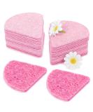 Buy Compressed Flower-Shaped Facial Sponges | Pink Exfoliator for Professionals & Home Use - International Shipping - Buy Online on GoSupps.com