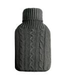 Bakecat Knitted Hot Water Bottle Cover - Grey | Cover Only - Buy Online on GoSupps.com