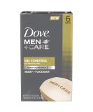 Shop Dove Men+Care Body and Face Bar Oil Control - 4oz 6 Bars | International Shipping Available - Buy Online on GoSupps.com