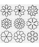 9 Pieces Flower Line Quilting Stencil Kit Sewing Stencils Flower Reusable Mylar Template Stencils with Metal Open Ring for Sewing on Fabric Quilt Clothes - Buy Online on GoSupps.com