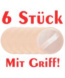 6x Powder Quack Makeup Sponge with Handle 55mm Satin Back Blender for Cosmetics Facial Cleaning & Wig Application - Buy Online on GoSupps.com