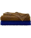 2 Pack African Net Sponge | Exfoliating Body Scrubber for Daily Use | Blue & Brown - International Shipping Available - Buy Online on GoSupps.com