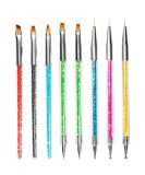 HOMEREVEL Brush Set - 8 Nail Art Brushes for Stunning Designs and Detailing - Buy Online on GoSupps.com