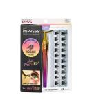 KISS imPRESS Press-On Falsies Eyelash Clusters Kit, Spiky, Black, Fuss Free, Invisible Band, Natural, 24 Hours, No Damage, No Sticky Residue, Gorgeous, Flawless, Quick & Easy | 20 Clusters - Buy Online on GoSupps.com