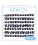 Lash Clusters 84 Pcs - DIY Cluster Eyelash Extensions - Individual Lashes - Thin Band & Soft - Cloudy D-14mm - Buy Online on GoSupps.com