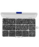 HETH 2000pcs Fishing Worm Hooks Set | High Carbon Steel Wide Gap Offset Hooks | Saltwater & Freshwater | 10 Sizes - Buy Online on GoSupps.com