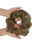 Messy Bun Hair Piece Updo Scrunchie Extension Ponytail Hair Accessory Light Brown Mix Ash Blonde | 1 PC - Buy Online on GoSupps.com