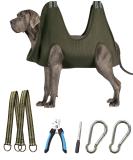 Kkiimatt Pet Care Hammock Harness for Small Dogs - Dog-Hinge Trim Hammock with Nail Clipper & Hooking Mat (XXX-LARGE 63kg Max - Green) | International Shipping - Buy Online on GoSupps.com