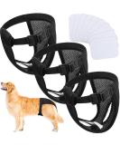 3 Pack Dog Diapers with 9 Women's Bands - XL Black Heat Sequence Underpants for Bitches | Washable Protective Pants - Buy Online on GoSupps.com