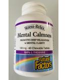 Natural Factors Stress-Relax Suntheanine L-Theanine 100mg - 60 Chewable Tablets for Stress Relief - Buy Online on GoSupps.com
