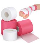 White Athletic Wrap Tape and Red Foam Prewrap Kit for Ankle Wrist Support - 4 Rolls Sports Tape Set for Climbing, Boxing, Football - 2.75 Inch x 89 Feet, 1.5 Inch x 33 Feet - Buy Online on GoSupps.com