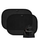 Systemoto Extra Dark UV Protection Car Sun Shades for Kids - 2-Pack - Certified Car Window Sun Protection for Passenger Vehicles (Black) - Buy Online on GoSupps.com