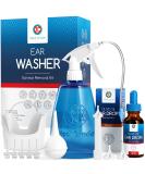 Medi Grade All-in-One Ear Wax Removal Kit - 300ml Bottle & 10ml Olive Oil Drops for Easy Ear Cleaning & Wax Removal - Buy Online on GoSupps.com