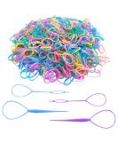 SourceTon Hair Ties - 2500 Colorful Mini Rubber Bands & Topsy Tail Tool for Toddlers & Girls - Ideal for Hair Styling & Accessories - Buy Online on GoSupps.com