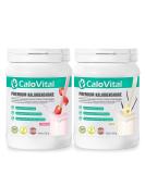 Increase with Calovital |Increased shake high dose with many vitamins |Weight Gainer for fast weight gain & mass structure | Premium quality from Germany (2 Set vanilla - strawberry) 2 Set vanilla - strawberry - Buy Online on GoSupps.com