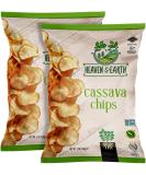 Heaven & Earth Cassava Chips 5oz (2 Pack) - Gluten Free Non GMO - 5 Ounce (Pack of 2) - Buy Online on GoSupps.com