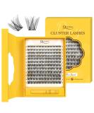 DIY Eyelash Extensions Set - 144 PC Natural Curl Clusters with Adhesive | Easy At-Home Application for Beginners - Quwel QUJX-KIT - Buy Online on GoSupps.com