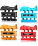 4 pieces of finger amplifiers hand trainers spring trainer finger exercise tool for the practice of guitar rock climbing training and physical therapy - Buy Online on GoSupps.com