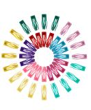 40-Piece Double Grip Metal Snap Hair Clips | Non-Slip Barrettes for Women & Girls - Salon Quality Hair Accessories in 10 Colors - Buy Online on GoSupps.com
