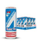 Accelerator Rocket Pop Energy Drink - 12 fl oz Can (Pack of 12) | Buy Internationally - Buy Online on GoSupps.com