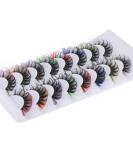 Yawamica Colored Wispy Fluffy Russian Strip Lashes - 8 Pairs (8 Colors) | D Curl False Eyelashes for Colored Lash Extensions - Buy Online on GoSupps.com
