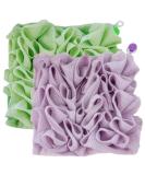2PCS Fine Mesh Shower Loofah & Soap Storage Washcloth - Portable Exfoliating Bath Sponge with Drawstring for Ultimate Body Scrub - Buy Online on GoSupps.com