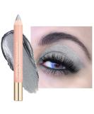 Oulac Silver Glitter Eyeshadow Pencil - Waterproof, Long Lasting & Vegan | Shimmering Glitter Finish | 3.8g (09) Silver Heart - Buy Online on GoSupps.com