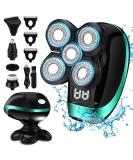 5D Electric Head Shaver for Bald Men - Dolodomy Waterproof 5-in-1 Razor with LED Nose Hair Trimmer & Face Brush - Buy Online on GoSupps.com