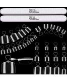 600 Pieces Square Short Acrylic False Toenails | Full Cover Press on Fake Toenail Tips with 2 Nail Files | DIY Foot Decoration for Women, Girls (Transparent) - Buy Online on GoSupps.com