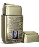 GLAKER Electric Razors for Men - Compact Foil Shaver with 3 Adjustable Speed & Extra Replacement Foil Blade Cordless Barber Face Shavers for Bald Head & Sensitive Skin Ideal Gifts for Men (Bronze) - Buy Online on GoSupps.com