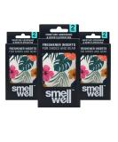SmellWell 3-Pack Floral Odor Eliminating Air Purifying Bags (6 Pairs | 100g) Activated Bamboo Charcoal Air Freshener for shoes and gear 6 Pack Value (6x 50g) Scented - Floral - Buy Online on GoSupps.com