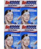 Be Koool Cooling Relief for Migraine, Soft Gel Sheets, 4 Sheets (Pack of 4) 4 Count (Pack of 4) - Buy Online on GoSupps.com