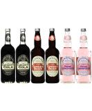 Fentimans Mix 6x0.75l - Curiosity Cola Ginger Beer & Ros | International Shipping Available - Buy Online on GoSupps.com