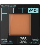 MAYBELLINE Fit Me Matte + Poreless Powder - Coconut 355 Brown 8.5 g (1 pack) - Buy Online on GoSupps.com